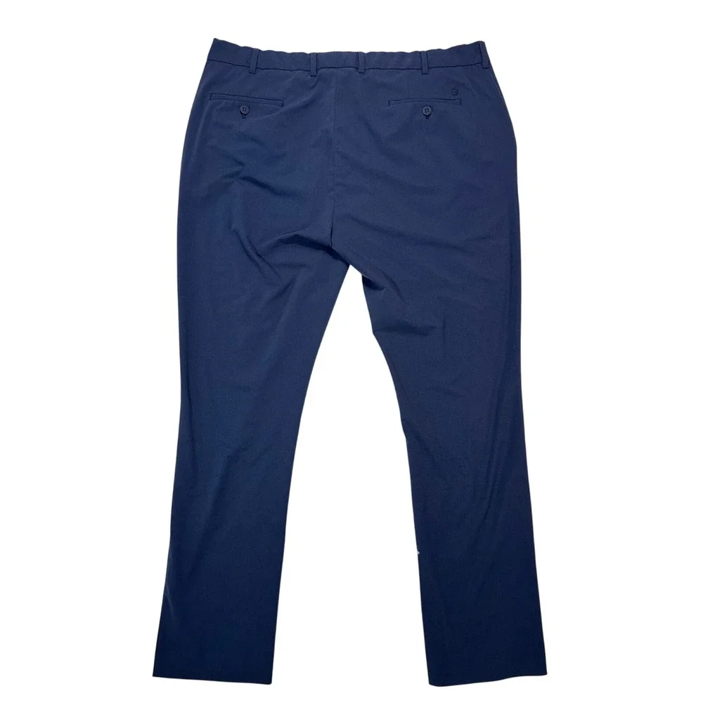 Peter Millar Crown Crafted Mens Navy Blue Golf‎ Performance Dress Pants 40x32